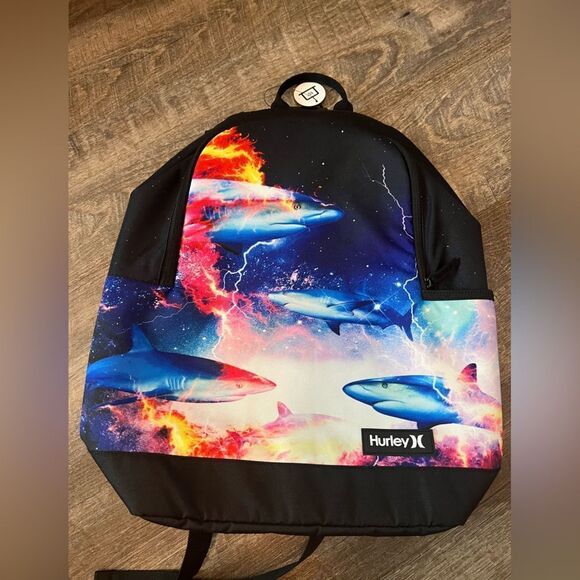 Hurley Graphic Backpack- Electric Shark - Picture 5 of 8